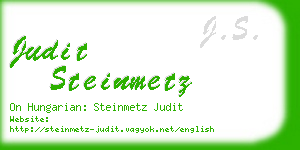 judit steinmetz business card